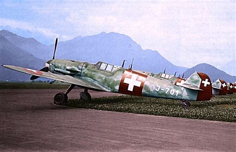 Bf 109 Air Force Switzerland Messerschmitt Wwii Aircraft Wwii Airplane