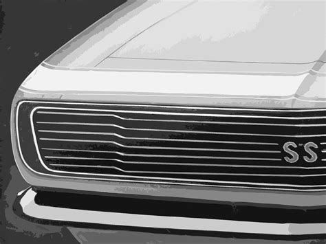 68 Camaro Grill Painting By Alan Metzger Pixels