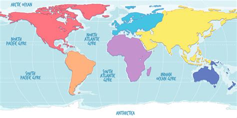Mapa Múndi Em Diferentes Continentes De Cores 6434639 Vetor No Vecteezy