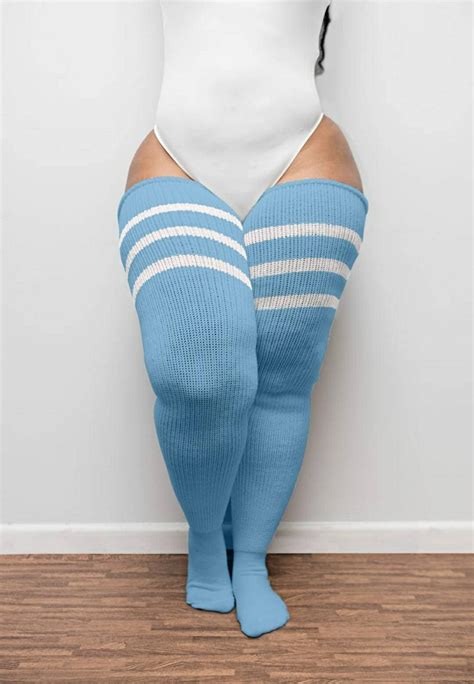 Real Plus Size Thigh Highs Thunda Thighs Long Knee Socks Etsy Canada