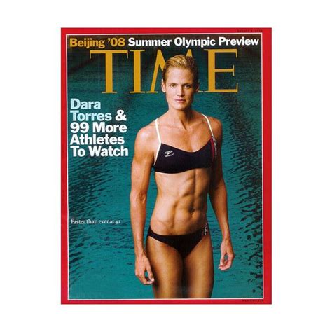 Dara Torres Time Mag Liked On Polyvore Athlete Fitness Models Female