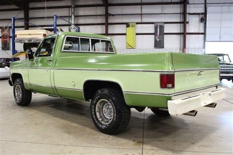 1976 Chevrolet K 10 Scottsdale 46462 Miles Green Pickup