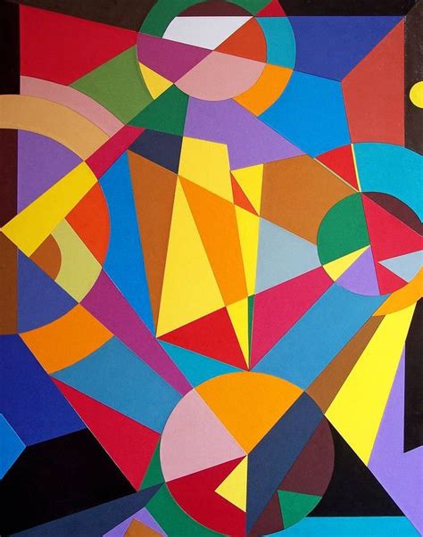 Celebration Of Geometry Collage Geometric Shapes Art Abstract