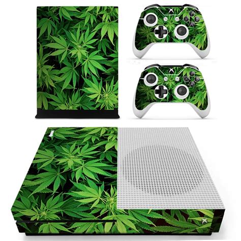 Oststicker Leaf Decal Skin Console Cover For Microsoft Xbox One Slim