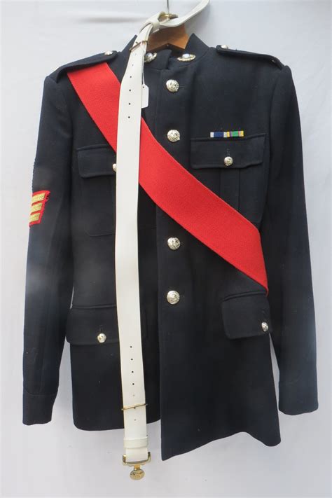 A Royal Marines No 1 Dress Uniform For A Colour Sergeant Tunic With