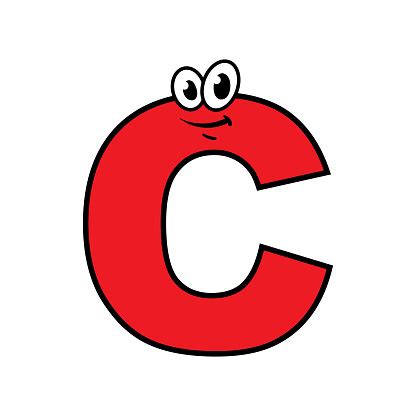 The letter i alphabet wallpaper, name wallpaper, . Cartoon Letter C Character Stock Illustration - Download ...