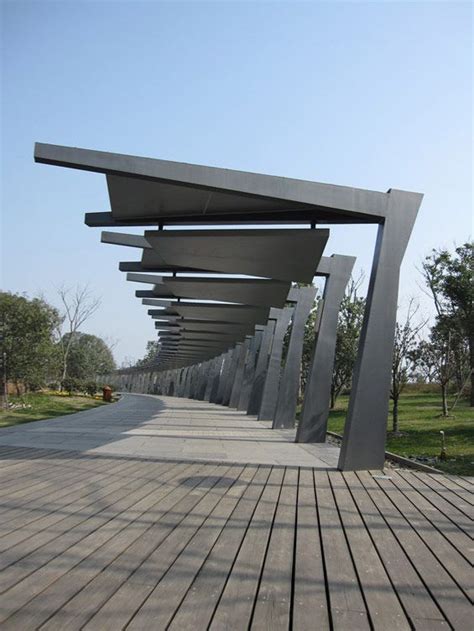 Hangzhou New Cbd Waterfront Park Architecture Shade