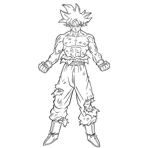 How To Draw Goku In Mastered Ultra Instinct Like A Pro
