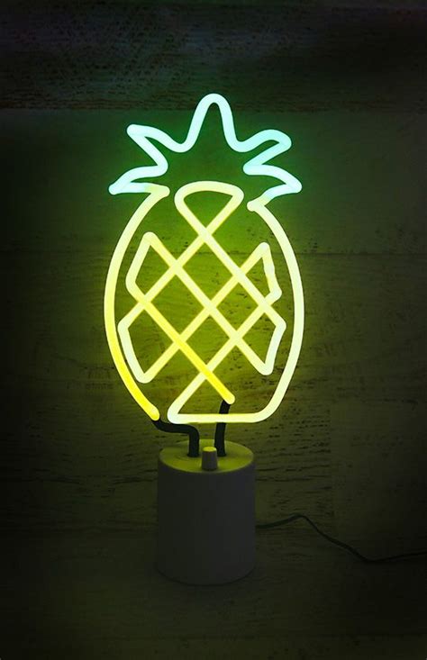 Large Pineapple Neon Light Pineapple Neon Light Neon Art Neon Lighting