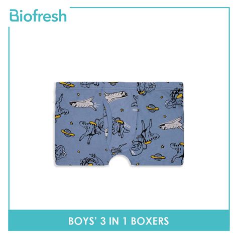 Biofresh Boys Antimicrobial Boxer Briefs 3 Pieces In A Pack Ucbbg2102
