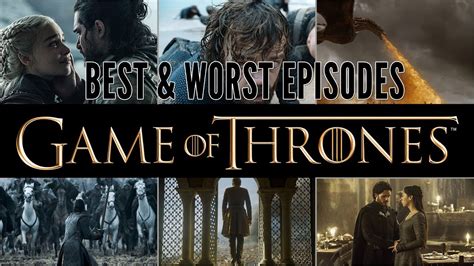 Game Of Thrones Ratings On Imdb Best And Worst Rated Episodes Youtube