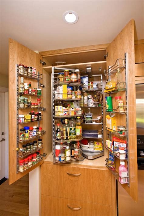 Many kitchen cupboard layouts have deluxe pantry designs that were born from creative cabinetry makers developing new ideas. Pantry Cabinet Ideas | The Owner-Builder Network