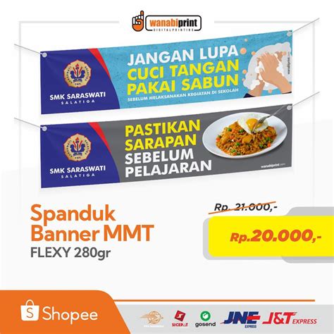 Jual Cetak Mmt Spanduk Banner Flexi Flexy Hut Ri Shopee Indonesia