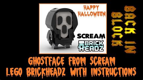 Ghostface From Scream Lego Brickheadz With Instructions Youtube
