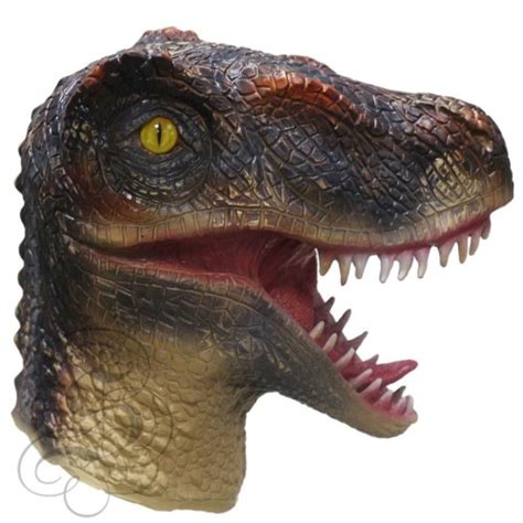 Latex Velociraptor Dinosaur Mask Animal Overhead Party Mask