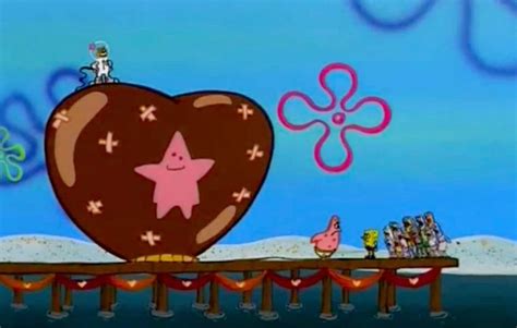 Patrick Stars Chocolate Heart Balloon From Spongebob Etsy