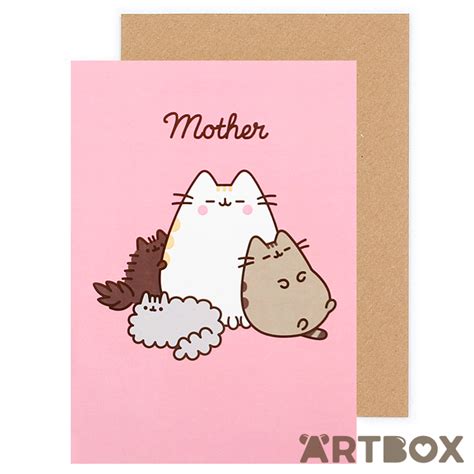 Buy Pusheen The Cat Mother Greeting Card At Artbox