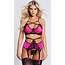 Hot Pink And Lace Lingerie Set  EX4NL