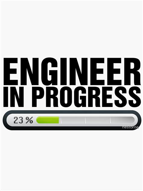 Engineer In Progress Sticker By Nestoroa Redbubble