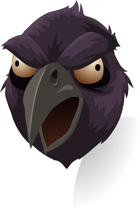 Crow Clipart Angry Crow Angry Transparent Free For Download On