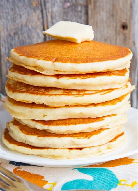 Homemade Pancakes With Butter On Top Homemade Pancake Recipe No Eggs