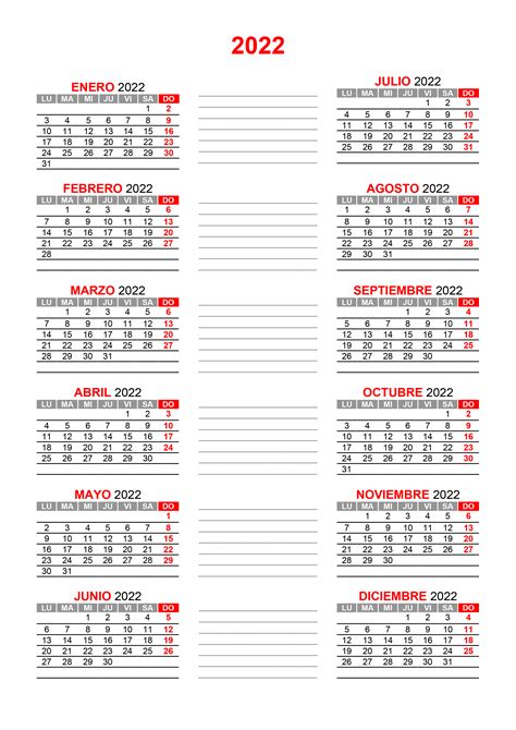 Calendario Descargable 2022