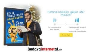 Turkcell Numara Taşıma 8 GB Bedava internet Bedava İnternet Al