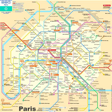Paris Rer And Metro Map With Sightseeings The Best Porn Website
