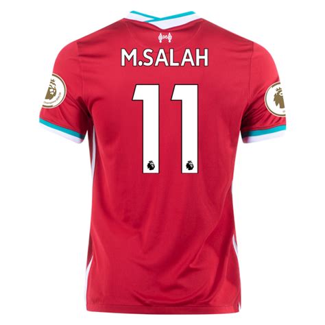 Mohamed Salah Blue Jersey : 2019/20 New Balance Mohamed Salah Liverpool ...