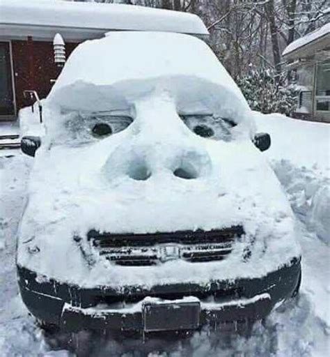 Snow Car Funny Images And Photos
