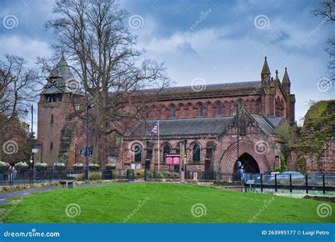 church of saint john the baptist in chester england stock image image of church exterior