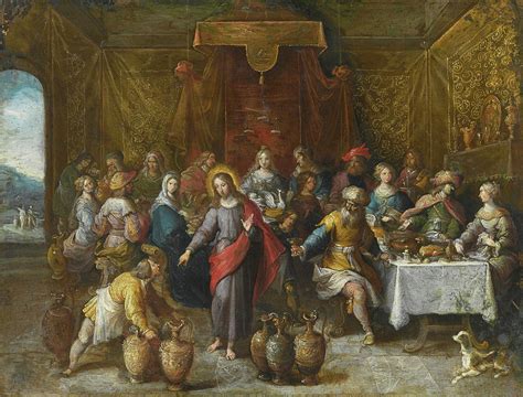 The Marriage Feast At Cana Painting By Frans Francken The Younger
