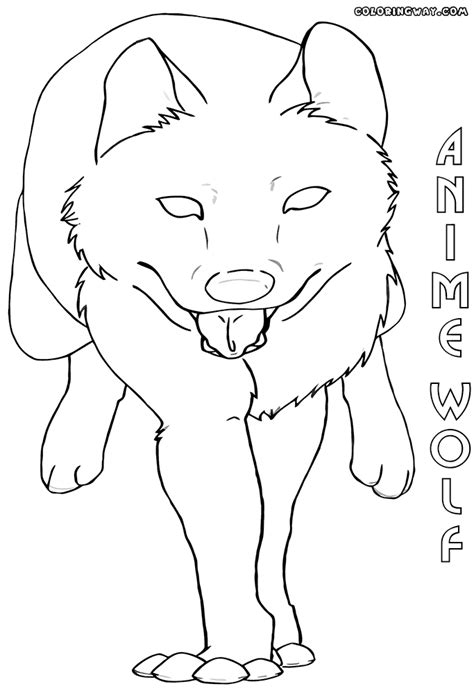 Anime Wolf Coloring Pages Coloring Pages To Download And Print