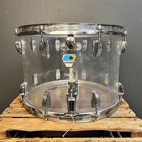 Vintage 1970s Ludwig 10x14 Vistalite Marching Snare Drum In Reverb