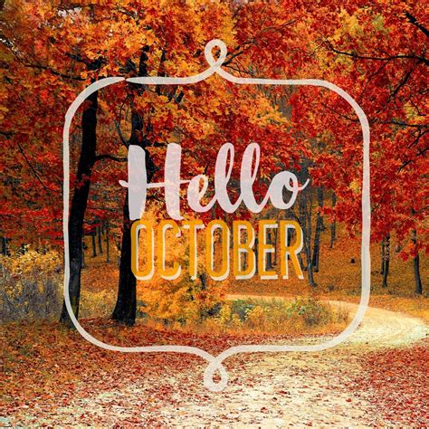 Hello October ? Fall wallpaper | Hello october, Fall wallpaper, October fall