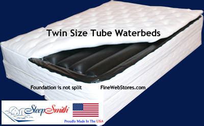 What is a waterbed made of? twin size tube softside waterbed