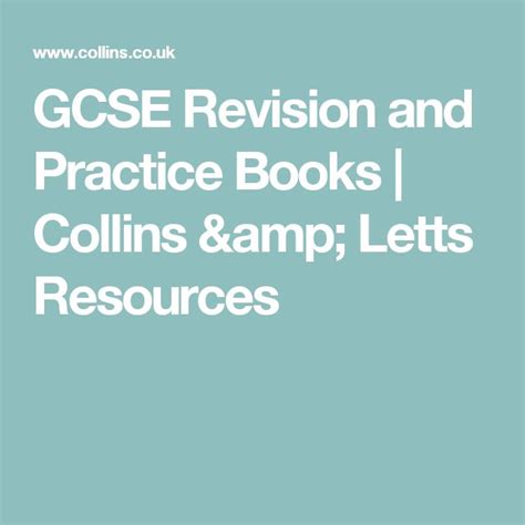 Gcse Revision And Practice Books Collins And Letts Resources Gcse