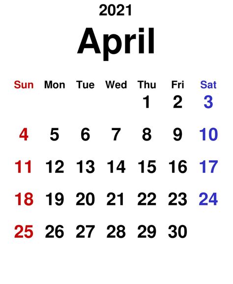 Free Printable April 2021 Calendar Notes Templates One Platform For