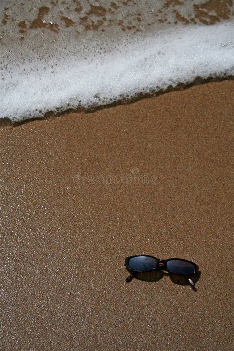 Sun Glasses In The Sand At The Beach Stock Photo Image Of Protect