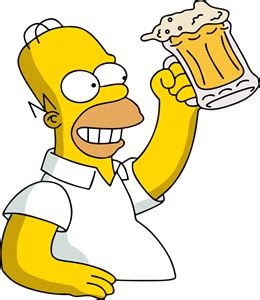 Caneca porcelana desenho the simpsons homer correndo presente. Homer Simpson Holding beer Duff logo vector. Download free ...