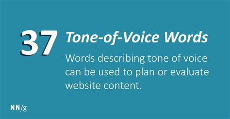Tone Of Voice Words