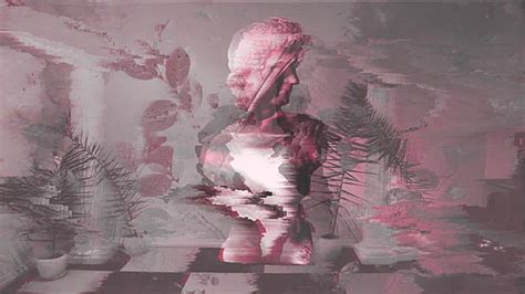 Vaporwave Statue Glitch Art Art And Craft Digital Composite Hd