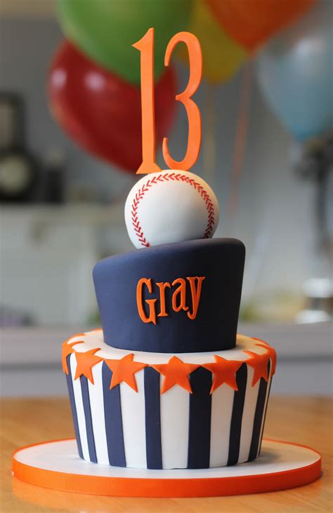 Cakes For Teenagers Baseball Cake Boy Birthday Cake