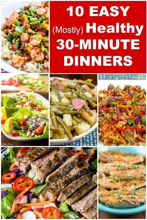 10 Easy (Mostly) Healthy 30-Minute Dinners | Healthy, Easy ...