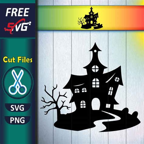 Haunted House Svg Free Halloween House Svg For Cricut