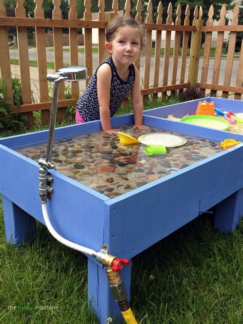 Diy Sand And Water Table The Haas Machine Backyard Kids Play Area
