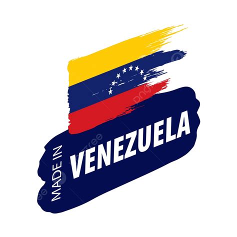 Vector Illustration Of The Venezuela Flag Against A White Background
