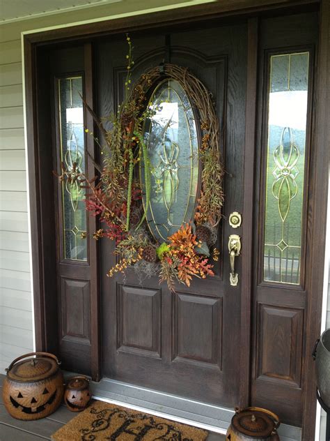 Fall Wreath For The Front Door Door Wreaths Window Wreath Front Door