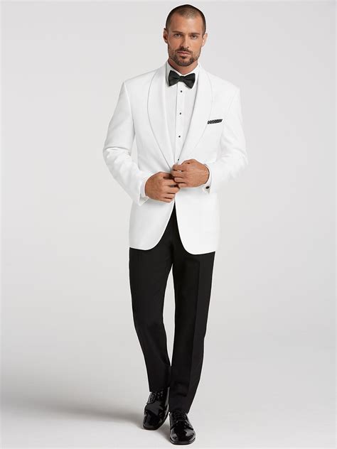 White Dinner Jacket Tux By Joseph And Feiss Tuxedo Rental Mens Wearhouse