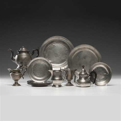 Pewter Teapots Creamers And Dishes Cowans Auction House The